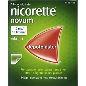 Nicorette Novum nikotinplåster 10 mg/16 timmar 14 st