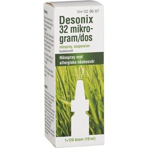Desonix nässpray 32 µg/dos 120 doser