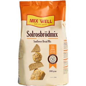 MixWell glutenfri Solrosbrödmix 1000 g