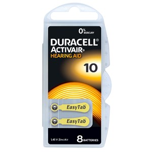 Duracell Activair batteri typ 10 8 st