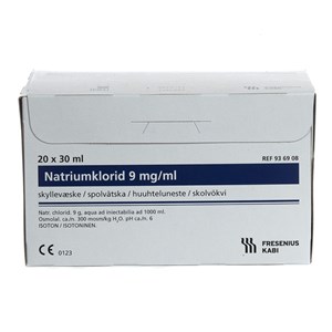 Natriumklorid Microspol 9 mg/ml 20x30 ml