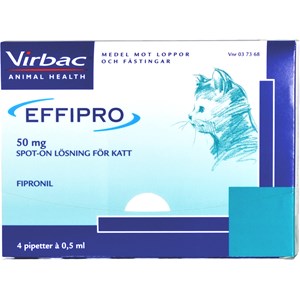 Effipro spot-on lösning för katt 50 mg 4 x 0,5 ml