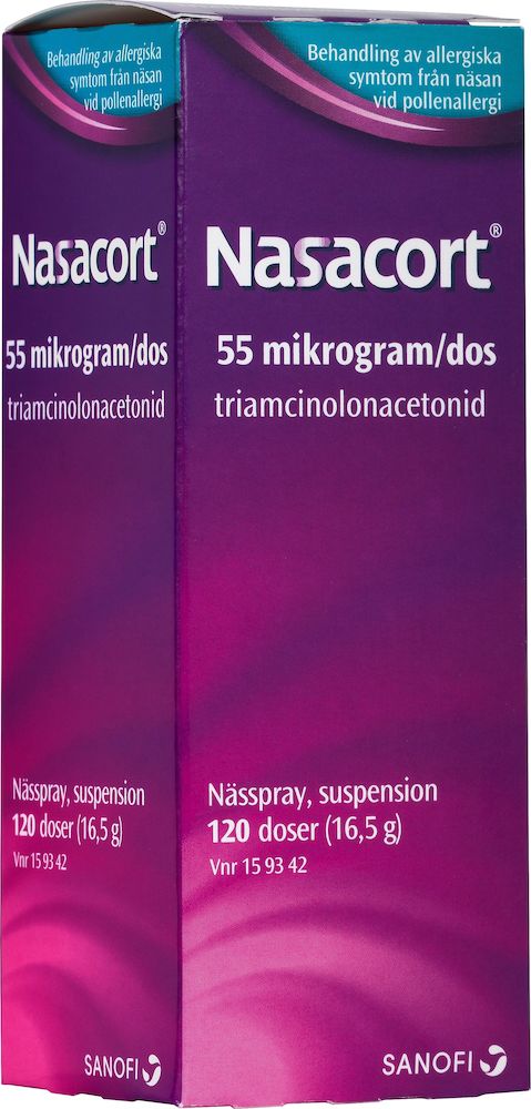 Nasacort nässpray suspension 55 µg/dos 120 doser