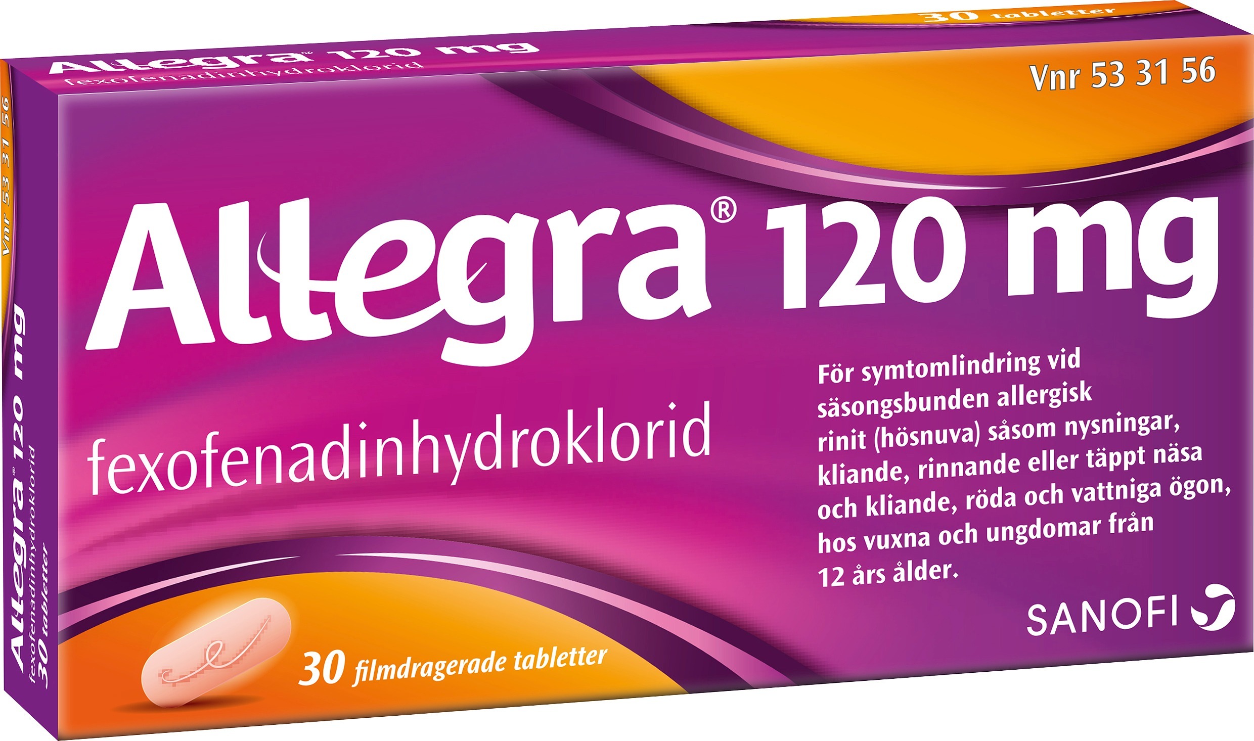 Allegra tablett 120 mg st - Hjärtat
