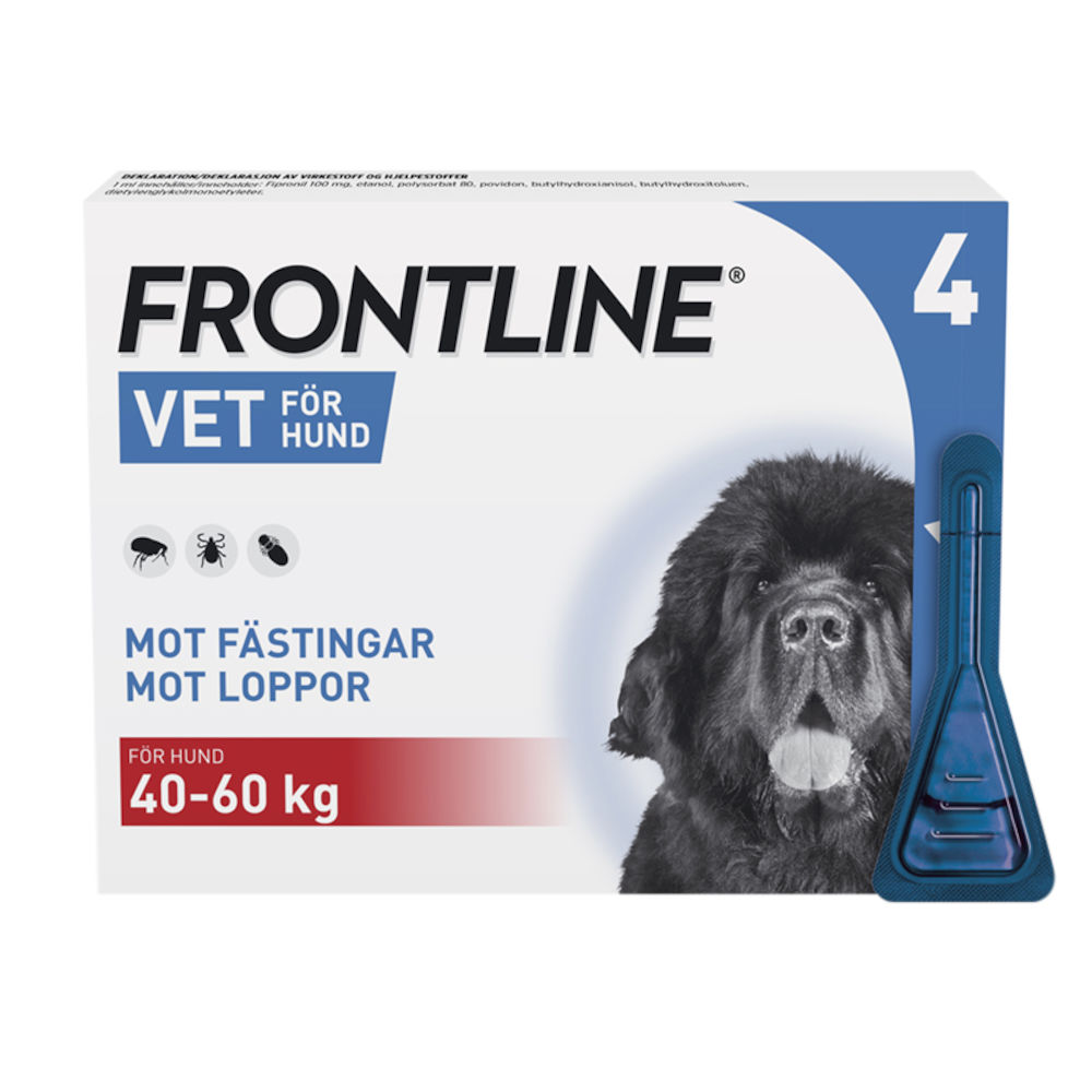 Frontline Vet. Spot-on lösning för hund 40-60 kg 100 mg/ml 4 x 4,02 ml