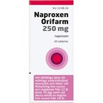 Naproxen Orifarm tablett 250 mg 20 st