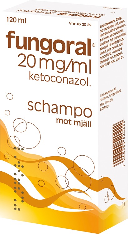 Fungoral schampo 20 mg/ml 120 ml
