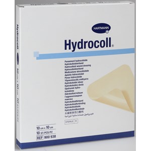 Hydrocoll Självhäftande hydrokolloid-förband, täckt med en sermipermeabel polyuretan-film 10x10 cm 10st