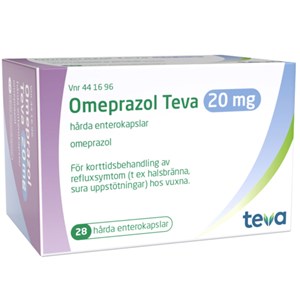 Omeprazol Teva enterokapsel 20 mg 28 st