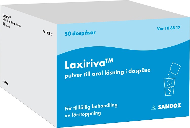 Laxiriva Pulver till oral lösning i dospåse Dospåsar, 50x1st