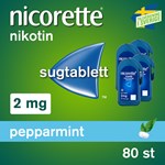 Nicorette Pepparmint sugtablett 2 mg 80 st