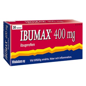 Ibumax Filmdragerad tablett 400mg Blister, 30tabletter