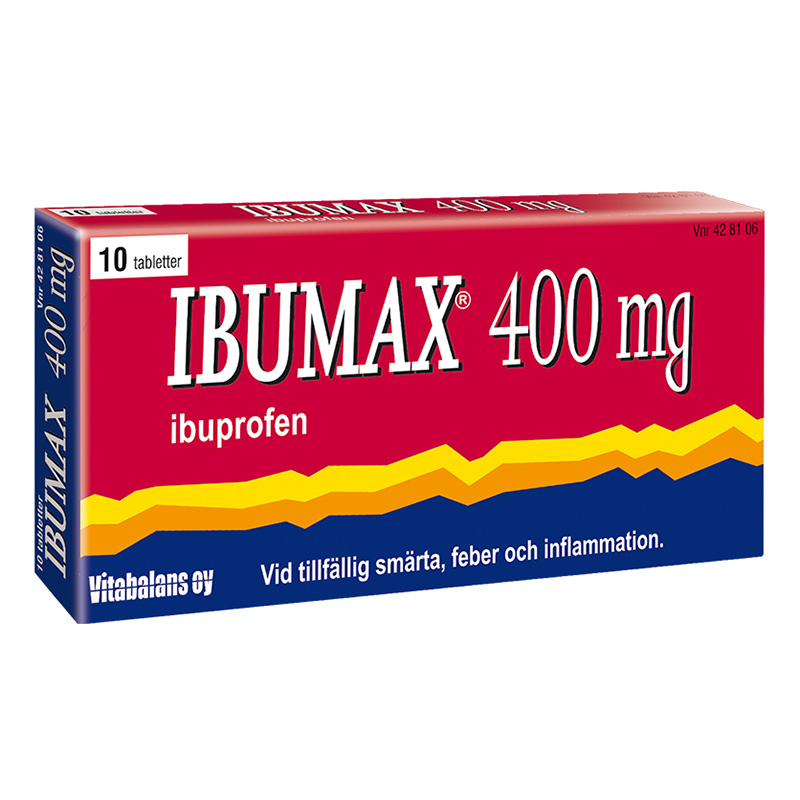Ibumax Filmdragerad tablett 400mg Blister, 10tabletter