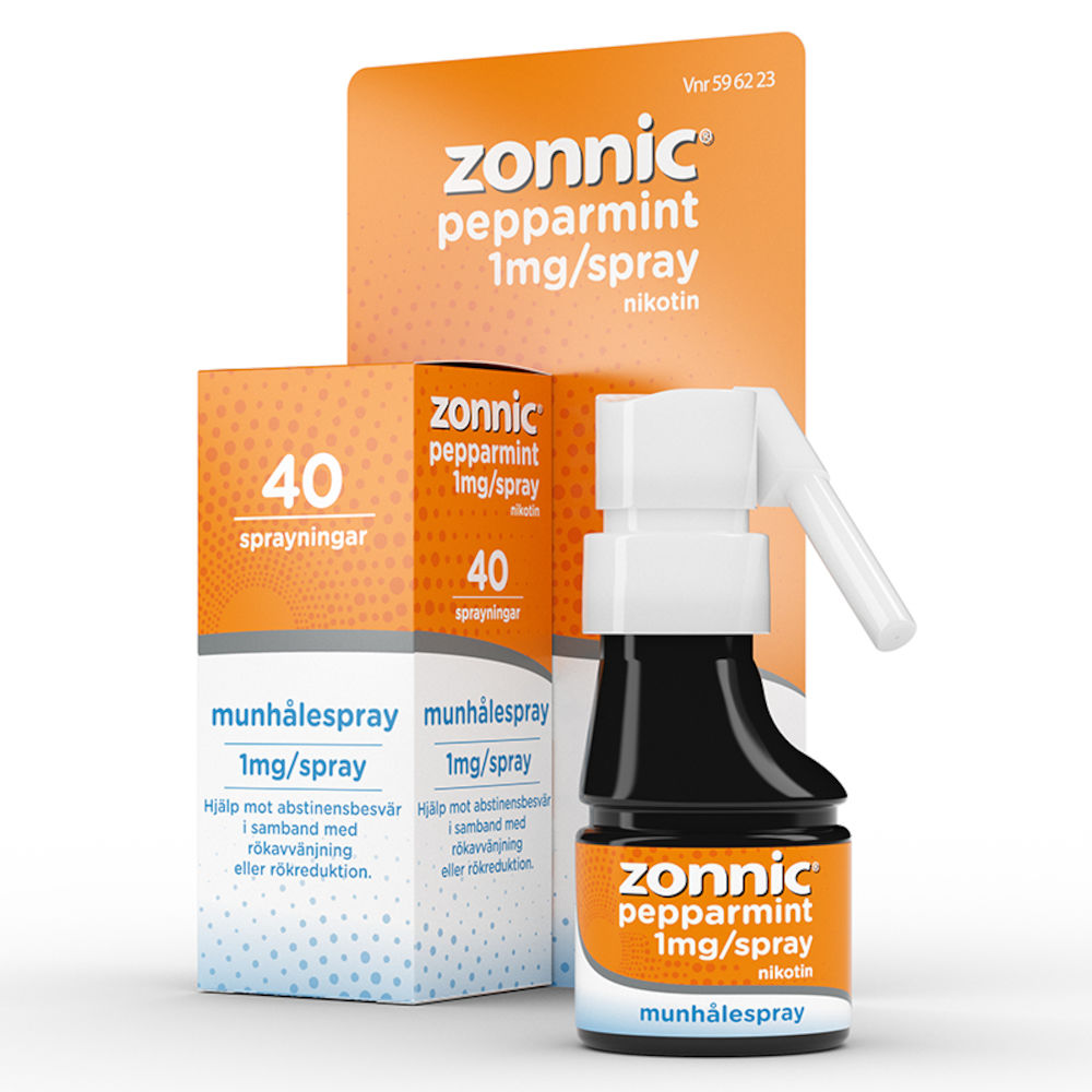 Zonnic Pepparmint munhålespray 1 mg/spray 40 sprayningar