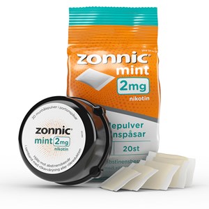 Zonnic Mint munhålepulver 2 mg 20 portionspåsar