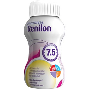 Renilon 7.5 för patienter med akut och kronisk njursjukdom som kräver dialys. aprikos 4x125milliliter