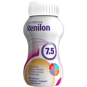 Renilon 7.5 för patienter med akut och kronisk njursjukdom som kräver dialys. karamell 4x125milliliter