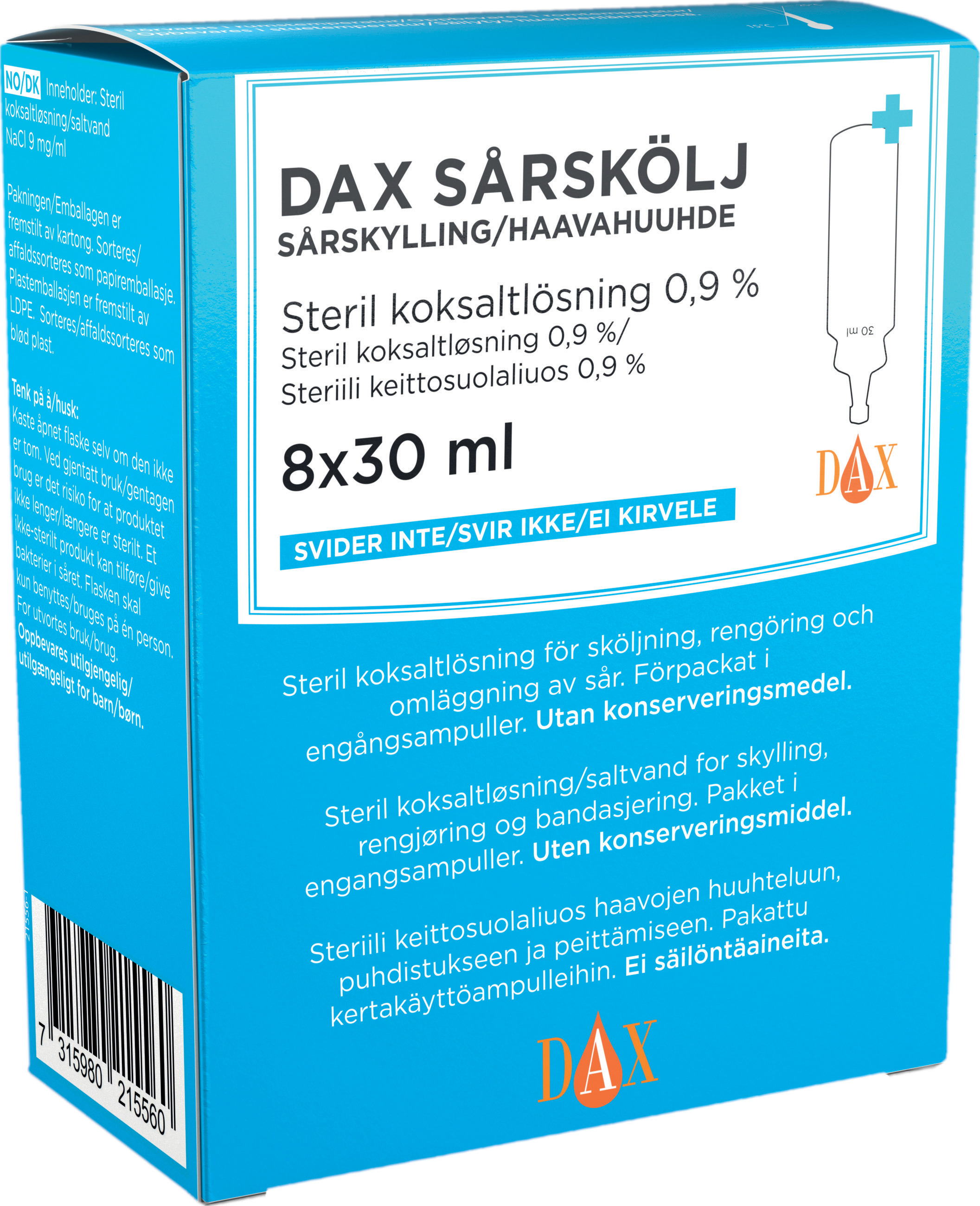 Dax Sårskölj 30ml 8st