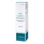 Klyx rektallösning 1 mg/ml + 250 mg/ml 240 ml