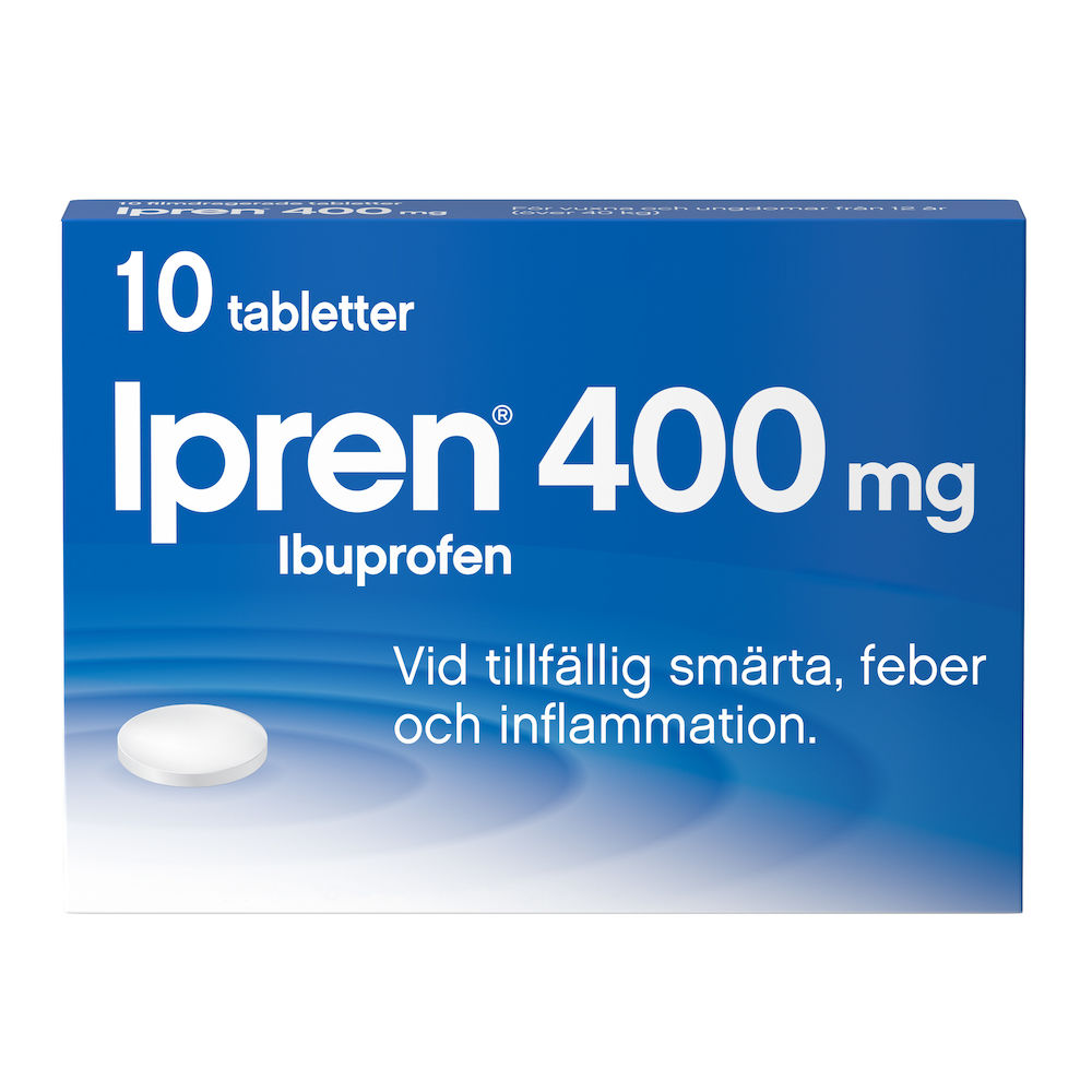 Ipren® Filmdragerad tablett 400mg Blister, 10tabletter