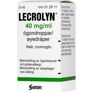 Lecrolyn ögondroppar 40 mg/ml 5 ml