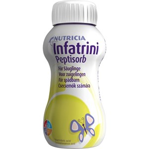 Infatrini Peptisorb komplett, energirik, spädbarnsnäring för barn 0-18 månader eller upp till 9 kg plastflaska 24x200milliliter