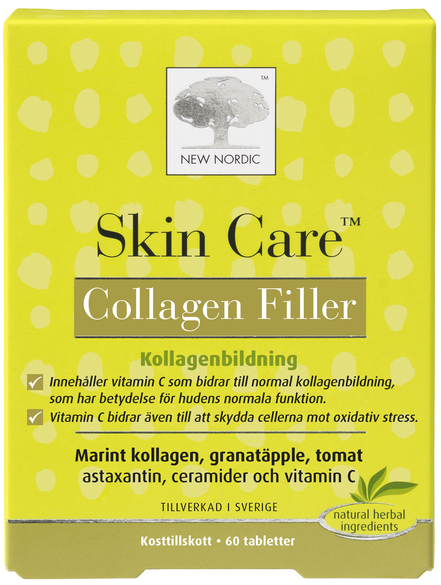 New Nordic Skin Care Collagen Filler Tablett 60st