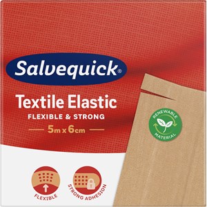 Salvequick Textile Elastic 5 m x 6 cm