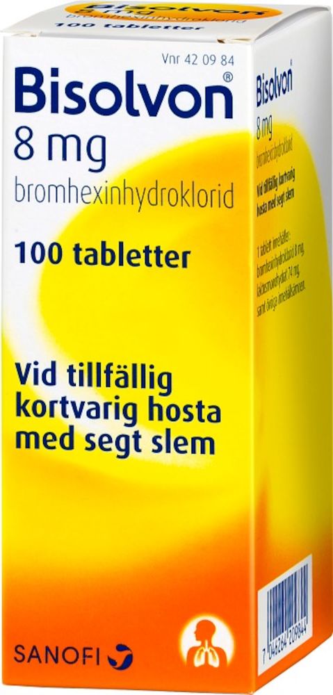Bisolvon tablett 8 mg 100 st