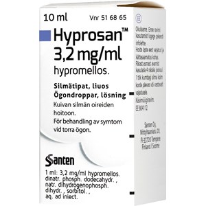Hyprosan ögondroppar lösning 3,2 mg/ml 10 ml