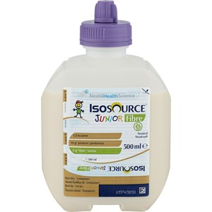 Isosource Junior Fibre med fibrer, för barn från 1 års ålder neutral 12x500milliliter