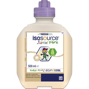 Isosource Junior Fibre med fibrer, för barn från 1 års ålder neutral 12x500milliliter