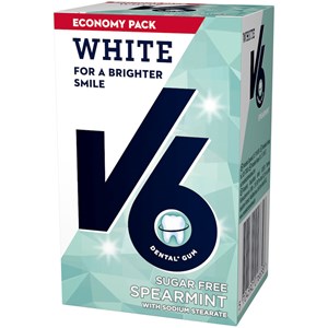 V6 White Spearmint tuggummi 72g