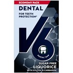 V6 Dental Care Liquorice tuggummi 70g