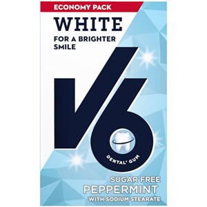 V6 White Peppermint tuggummi 72 g