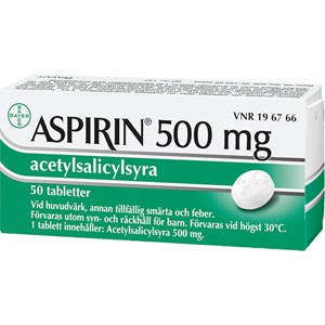 Aspirin tablett 500 mg 50 st