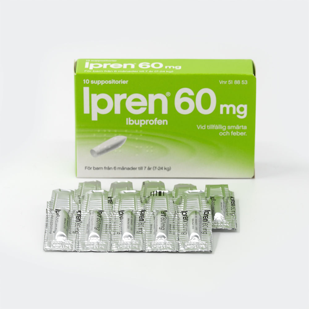 Ipren suppositorium 60 mg 10 st
