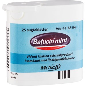 Bafucint Mint sugtablett 25 st