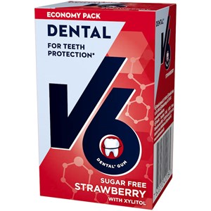 V6 Dental Strawberry tuggummi 70 g