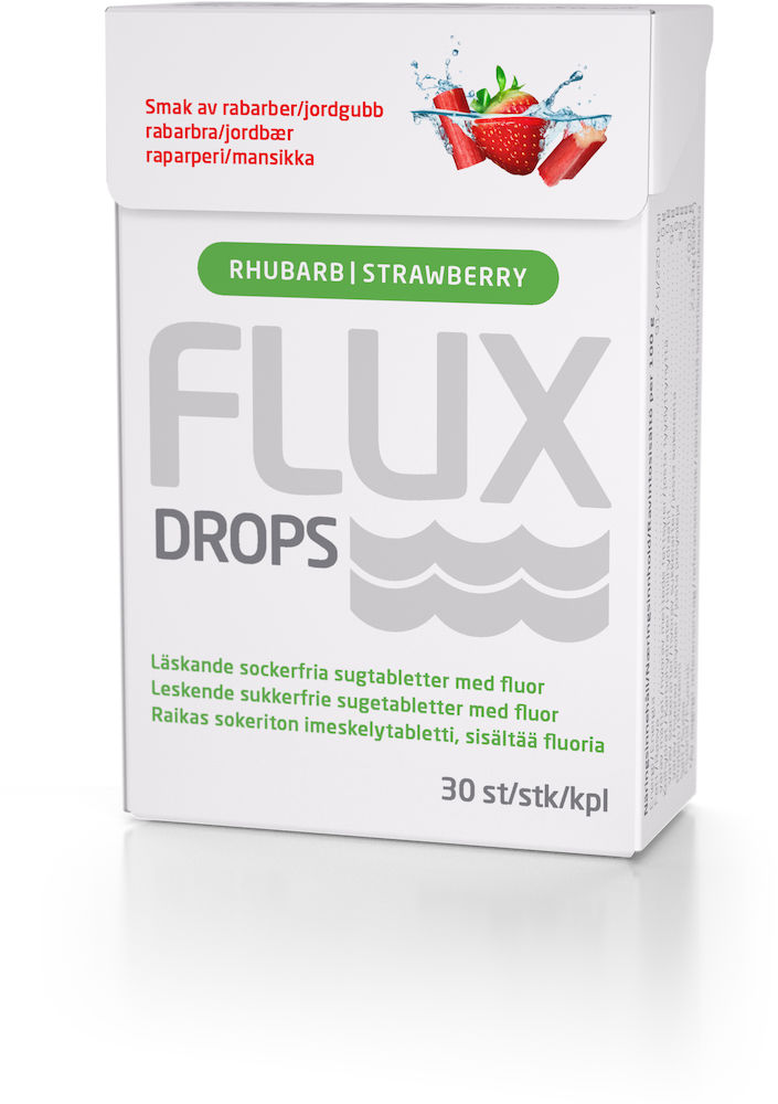 Flux Dry Mouth Drops Rhubarb/Strawberry 30st