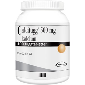 Calcitugg tuggtablett 500 mg 100 st