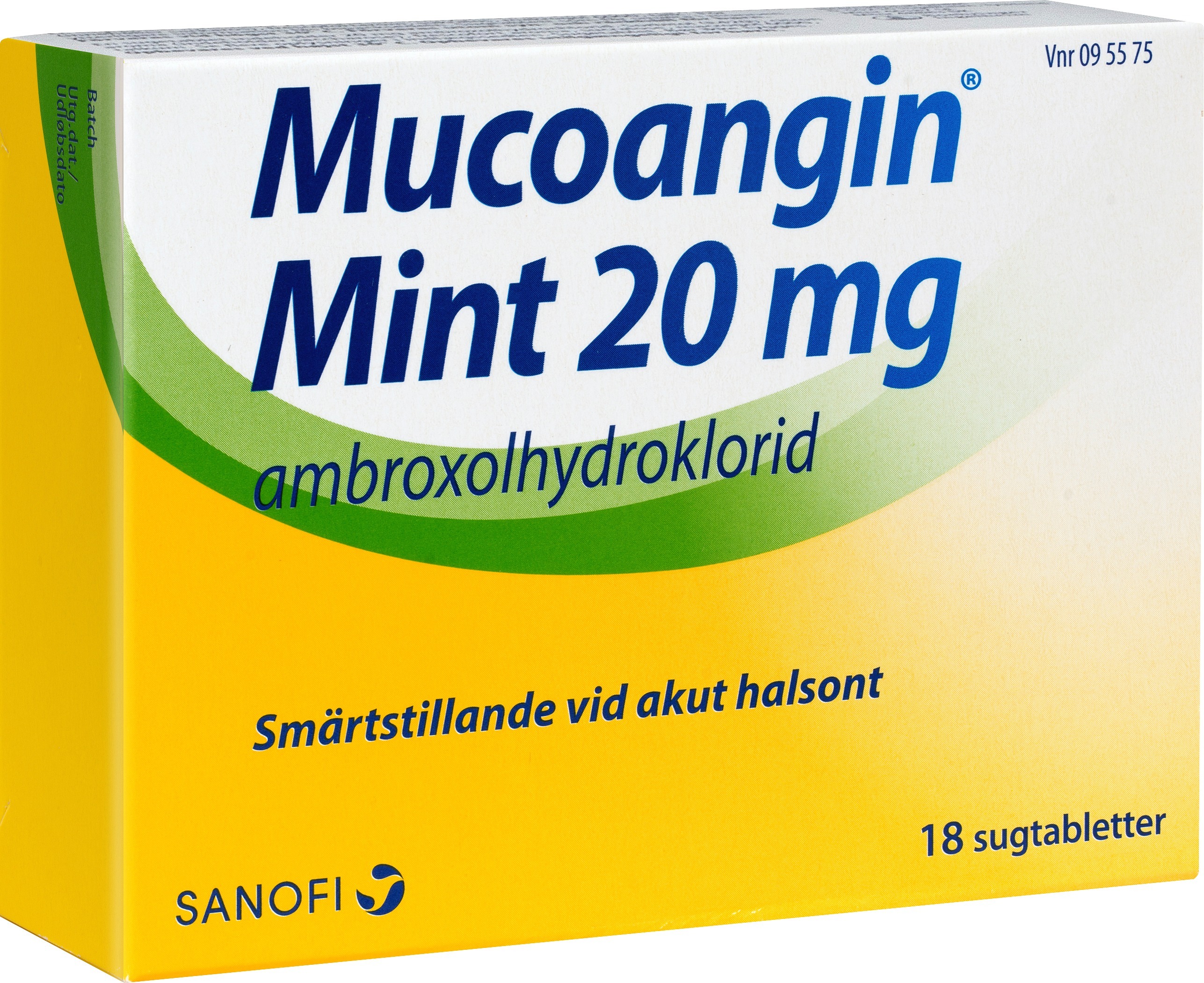 Mucoangin Mint sugtablett 20 mg 18 st