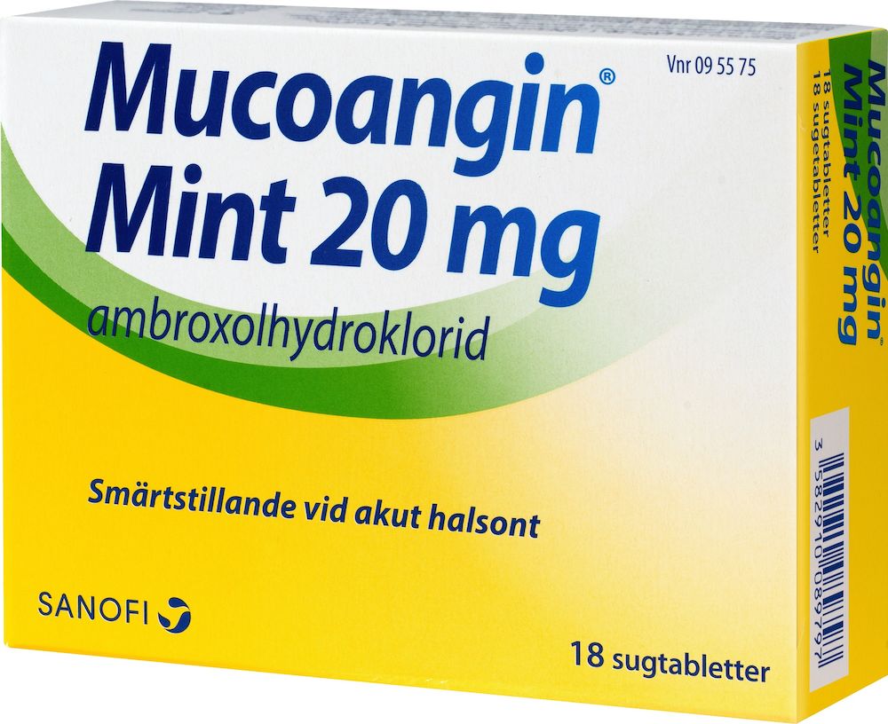 Mucoangin Mint sugtablett 20 mg 18 st