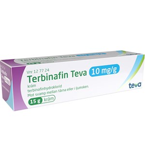 Terbinafin Teva kräm 10 mg/g 15 g
