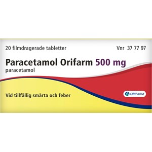 Paracetamol Orifarm filmdragerad tablett 500 mg 20 st