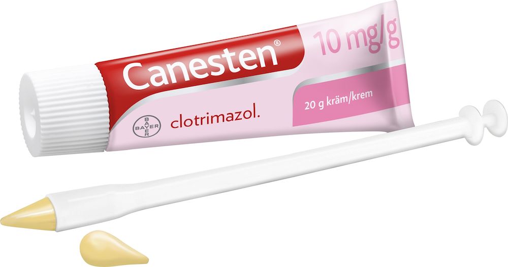 Canesten vaginalkapsel 500 mg 1 st + vaginalkräm 1% 20 g