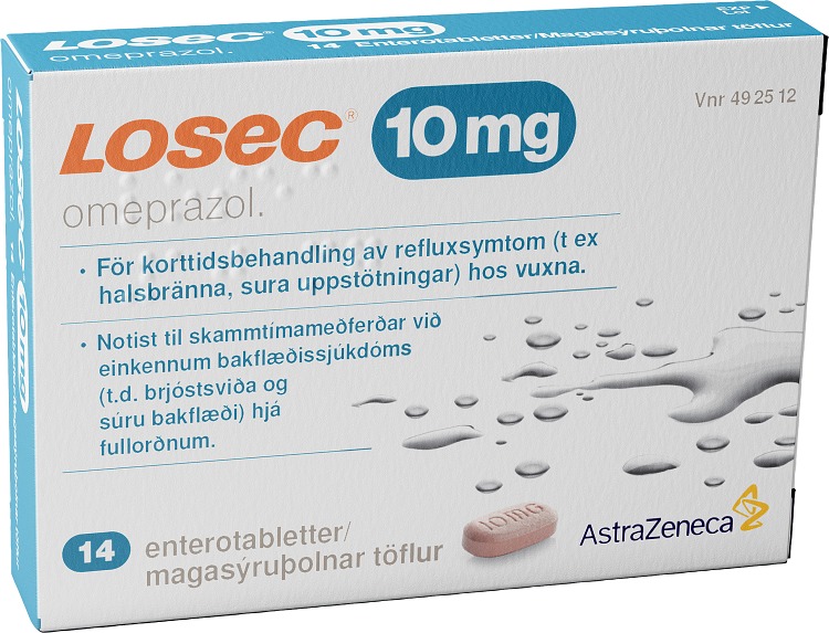 Losec tablett 10 mg 14 - Apotek Hjärtat