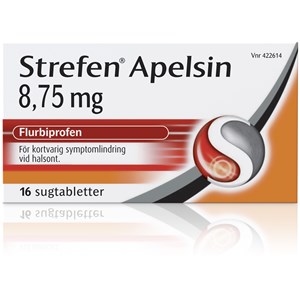 Strefen Apelsin sugtablett 8,75 mg 16 st