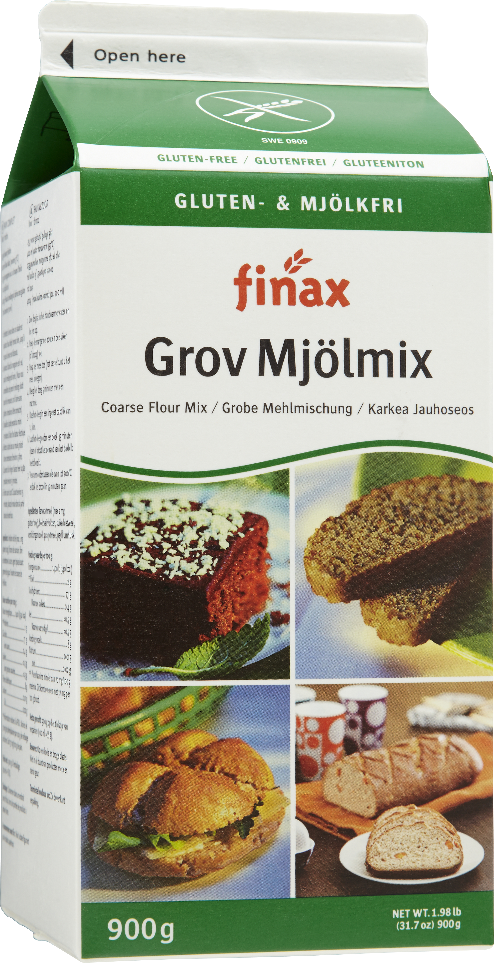 Finax Grov Mjölmix glutenfri 900 g