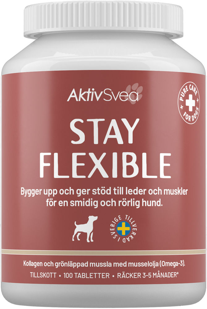 AktivSvea Stay Flexible Grönläppad mussla&kollagen hund 100st